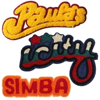 Patch personnalisé avec Logo, motif princesse, paix, fer à repasser, brodé, Chenille, pour vêtements d'université