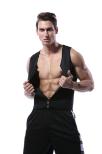 Gilet da <span class=keywords><strong>uomo</strong></span> in Neoprene per la perdita di peso cerniera vita Trimmer con attrezzatura da allenamento termico livello di controllo costante tuta da Sauna per bruciare i grassi - Product Image 2