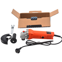 Meuleuse d'angle professionnelle 125 mm/5 pouces 220/110 V avec interrupteur à glissière, moteur à balais 850 W, disque de meulage, usage industriel DIY, certifiée CE