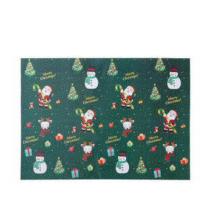 Papier d'emballage cadeau écologique imperméable en gros, papier d'emballage imprimé avec un <span class=keywords><strong>arbre</strong></span> de Noël joyeux pour l'emballage - Product Image 5