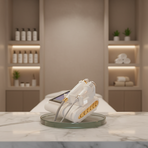 <span class=keywords><strong>Machine</strong></span> professionnelle à micro-aiguilles fractionnelles RF à 2 poignées pour l'élimination des rides et des cicatrices - Product Image 1