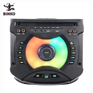 Cao cấp Hifi mạnh mẽ bocinas màu xanh răng equipo de sonido kép 12 inch LED RGB Loa 100W âm nhạc bên Hộp loa - Product Image 3