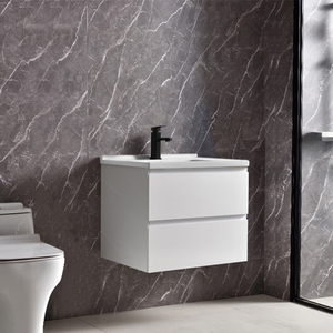 Moderno MDF materiale carcassa mobili da bagno con lavabo in <span class=keywords><strong>ceramica</strong></span> sotto-lavandino mobile <span class=keywords><strong>per</strong></span> bagni - Product Image 5