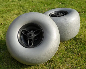 Roue de plage à ballon de 12 pouces ou 300 mm, roues pour dunes de sable, capacité de charge de 55 kg, camping en bord de mer - Product Image 4