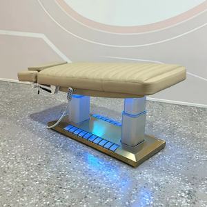 Camilla de Masaje Curva con Altura Ajustable para Extensiones de Pestañas, Camilla Facial de Lujo China con 4 Motores, Camilla de Belleza - Product Image 6