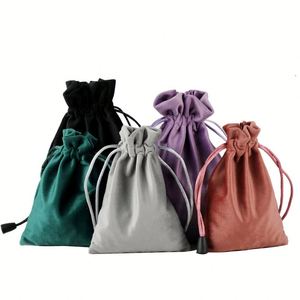 Bolsa de Terciopelo con Cordón y Logotipo Personalizado Barata para Tarot, Runas, Collares, Joyas, Relojes y Artículos Pequeños, 6" x 9", para Regalo de Navidad - Product Image 2