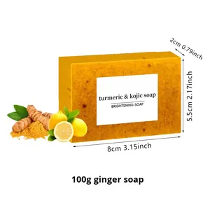 Làm trắng & làm <span class=keywords><strong>s</strong></span>ạch <span class=keywords><strong>s</strong></span>âu nghệ & kojic handmade Thanh xà phòng cho tất cả các làn da giữ ẩm chăm <span class=keywords><strong>s</strong></span>óc da với tùy chỉnh chế biến - Product Image 1