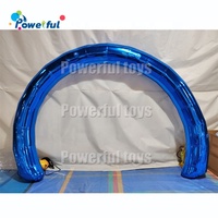 Arche de miroir gonflable de taille personnalisée, arche de ballons irisés, décorations de fête