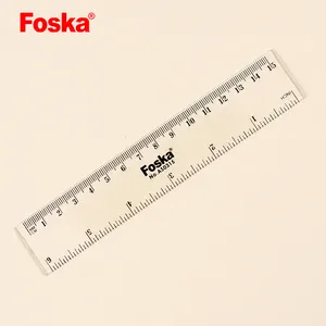 Foska Hot Sale 15X2.8CM Fashion Design Plastic Ruler