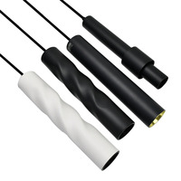 Éclairage Intérieur Moderne Tube en Aluminium Noir Arrondi Suspension de Plafond GU10 Lampe Pendentif Tube LED Lustre Lumière