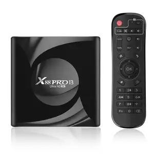 X88 PRO13 Android tv box RK3528 HD 4K 2.4G 5G WIFI BT5.0 black Google movie Android 13 TV box