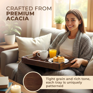 Elegante Vassoio di <span class=keywords><strong>Servizio</strong></span> in Legno - Design Modulare per Servire Cibo, Frutta, Snack, Antipasti e Dessert alle Eventi - Product Image 3
