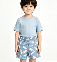 Short de bain unisexe pour tout-petits, séchage rapide, extensible dans quatre directions, imperméable, respirant, anti-transpiration, imprimé, en polyester, pour la plage