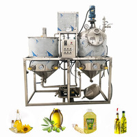 Machine de raffinage d'huile brute de palme, de tournesol et de noix de coco de petite capacité 1t/jour