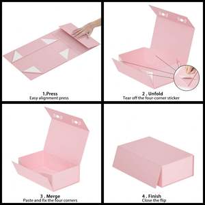 Caja de Regalo Magnética Plegable, Caja de Embalaje Rígida Impresa Personalizada con Logotipo, Caja de Cartón Plegable de Lujo - Product Image 4