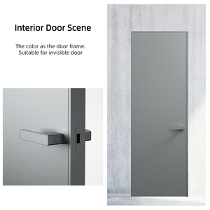 Poignée de porte de passage noire mate pour chambre ou salle de bain - Product Image 4