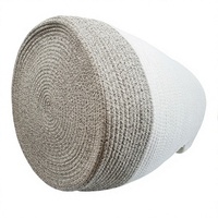 Grand panier en corde de coton tressé avec poignées, bac de rangement pour couvertures, jouets, linge, chambre d'enfant, salon, organisateur de décoration intérieure