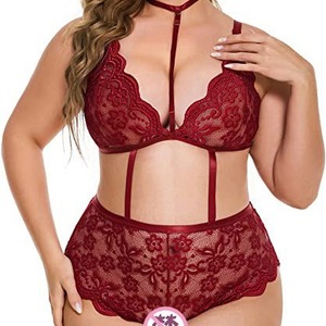 Lencería Sexy Estilo Europeo y Americano 2022, Encaje, Tirantes Finos, Body con Aberturas, Venta al Por Mayor de Fábrica - Product Image 4