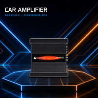 Amplificateur de voiture 1 canal classe D 500W RMS, carte PCB double couche, haute efficacité, amplificateur audio monobloc