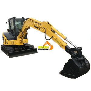 Excavadora de cadenas pequeña Komatsu PC55MR2 usada, barata, año 2018, 5 toneladas, motor de 40 HP, cucharón de 0.2 m, equipo de construcción de alta calidad - Product Image 1