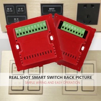 Zigbee-Interruptor táctil inteligente para Hotel, panel de cristal, 4 entradas, para sistema de habitación
