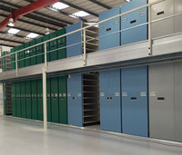Sistema de archivo móvil de diseño moderno, compactador comercial, estantería de almacenamiento, gabinete de archivo de Metal con para uso en el hogar y la Oficina al aire libre