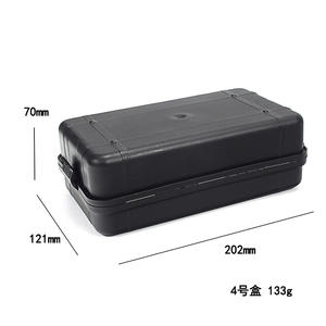 Boîte à outils en plastique Luomen, étui de rangement en PP, étanche, verrouillable, portable, empilable, pour kit de réparation, couteau, lampe torche, cadeau, noir, vert - Product Image 5