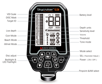 Nouveau détecteur de métaux et d'or Skycruiser S31, détecteur de métaux professionnel longue portée, entièrement étanche, haute sensibilité, détection sur la plage