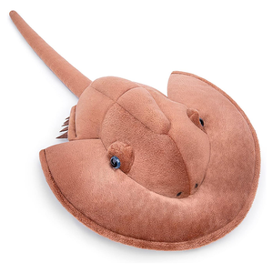 Juguete de Peluche de Cangrejo Caballito de Mar de 18 Pulgadas, Realista, con Múltiples Patas, Ojos de Plástico y Cola Larga, Animal Marino Triespínico - Product Image 1