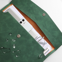 Porte-certificats en cuir PU avec logo personnalisé, format A4 A5, porte-documents scolaire ou professionnel, organiseur de documents, classeur avec poche