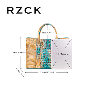 <span class=keywords><strong>Bolso</strong></span> de Mano RZCK, Diseño de Cocodrilo, Versátil, Nuevo, Retro, Bandolera, para Mujer - Product Image 2