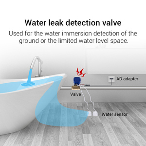 Détecteur de fuite d'eau pour alarme domestique, norme CE, avec capteur d'eau de 6 m et vanne d'eau en laiton DN25 pour la prévention des fuites - Product Image 5