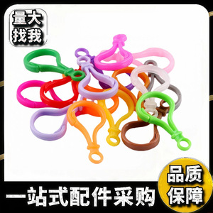 Boucles en plastique colorées pour bijoux et accessoires de sacs DIY, mélange de couleurs aléatoires, matériau PP respectueux de l'environnement - Product Image 5