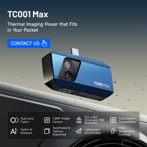 Câmera Térmica Infravermelha Móvel TOPDON TC001 Max com Lentes Duplas, Imagem Térmica de Longo Alcance e Compatibilidade Multi-Sistema - Product Image 1