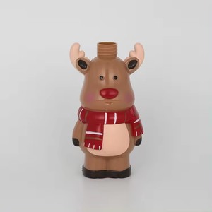 Bouteille bonhomme de neige de Noël en plastique pour animaux de compagnie poupée de dessin animé pour enfants bouteille de shampooing et de lotion de bain bouteille de boisson en forme portable 2024 - Product Image 3