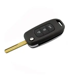 3按钮汽车钥匙外壳翻盖折叠盖遥控钥匙雷诺远程更换汽车配件雷诺XP梅根