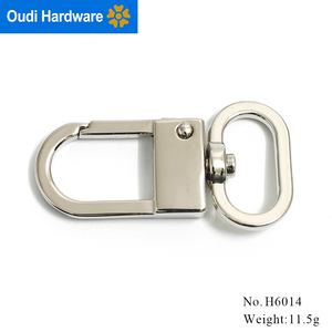 Mới đến bán buôn Hợp kim kẽm kim loại Snap xoay móc với Keychain - Product Image 2