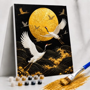 Paintboy Cotton Gold Paints Set Pittura con i Numeri Paesaggi con Cornice - Kit Regalo di Natale per Decorazioni Moderne per la Casa - Product Image 1