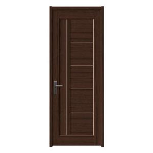 باب داخلي عازل للصوت من الخشب البلاستيكي المركب بسعر رخيص، أبواب خشبية صلبة مسبقة التعليق بسطح نهائي وفتح جانبي وقفل ذكي - Product Image 4