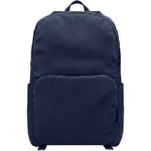 Durable Lightweight Striped Softback <b>Backpack</b> Polyester Zipper Closure Customizable Unisex All Season High Quality Breathable - Product Image 1