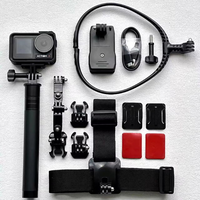 4K 120fps Sport Action Camera Osmo Action 3 16m Waterproof 170 Wide Angle CMOS 1.76" Screen 32GB Built-in Memory Supports WIFI