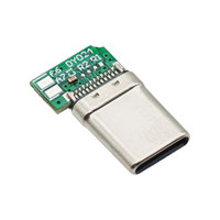 Conector USB tipo C de 24 Pines, soldadura lateral, ángulo recto, enchufe macho de 90 grados para bricolaje, reemplazo de 4 núcleos, enchufe de 5 núcleos para datos de carga