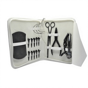 Kit d'outils de pose d'extensions capillaires de salon les mieux notés : Pince à ouvrir les anneaux, Pince à sertir les micro-anneaux, Pince à séparer les mèches - Product Image 1