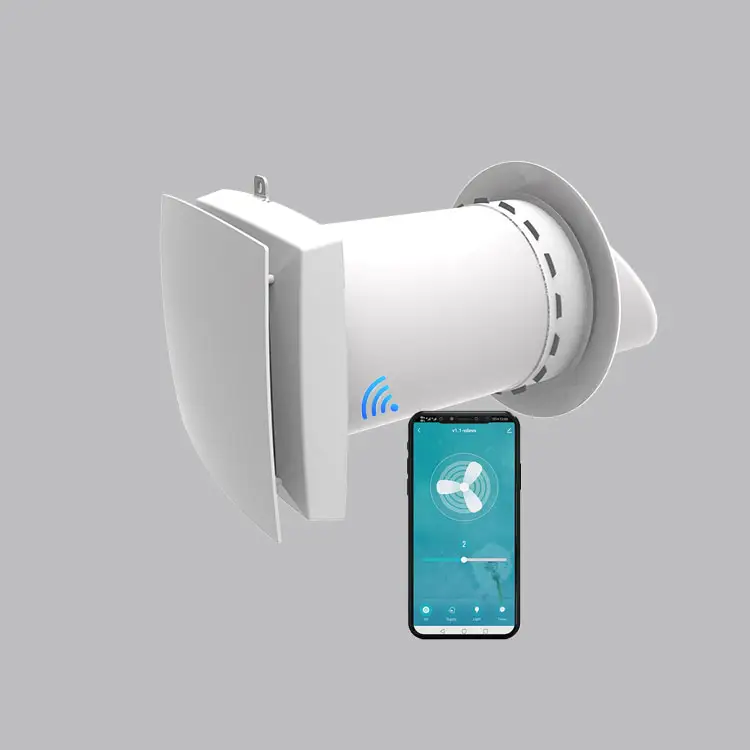 Holtop Thiết Bị Thu Hồi Không Khí Tiếng Ồn Thấp Điều Khiển WiFi Thông Gió Phục Hồi Nhiệt Phòng Đơn