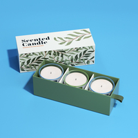 Boîte cadeau de luxe haut de gamme en carton pour bougies, avec revêtement UV, gaufrage personnalisé, doublure en éponge, pelliculage mat, matériaux recyclés