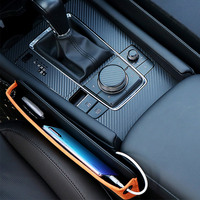 Boîte de rangement de luxe en suède pour voiture, organisateur multifonctionnel pour l'espace entre les sièges, étui de rangement en gros