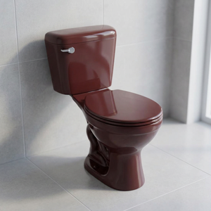 Inodoro de Cerámica de Dos Piezas de Alta Calidad, Estilo Italiano, Montado en el Suelo, Acabado Brillante, para Baño - Product Image 5