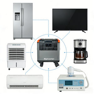 Station d'alimentation 5376Wh LiFePO4 BIGINVERTER 7000W Peak UPS IP54 Générateur solaire pour usage commercial - Product Image 1