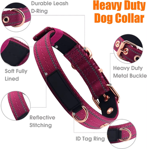 <span class=keywords><strong>Collar</strong></span> para Perro NiBao de Neopreno Acolchado, Ajustable, Reflectante, de Nailon, Multicolor, para Perros Pequeños, Medianos y Grandes - Product Image 4