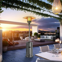 Dernier modèle de chauffage rapide de meilleure qualité pour extérieur, patio, mariage, chauffage au gaz autoportant propane butane avec CE
